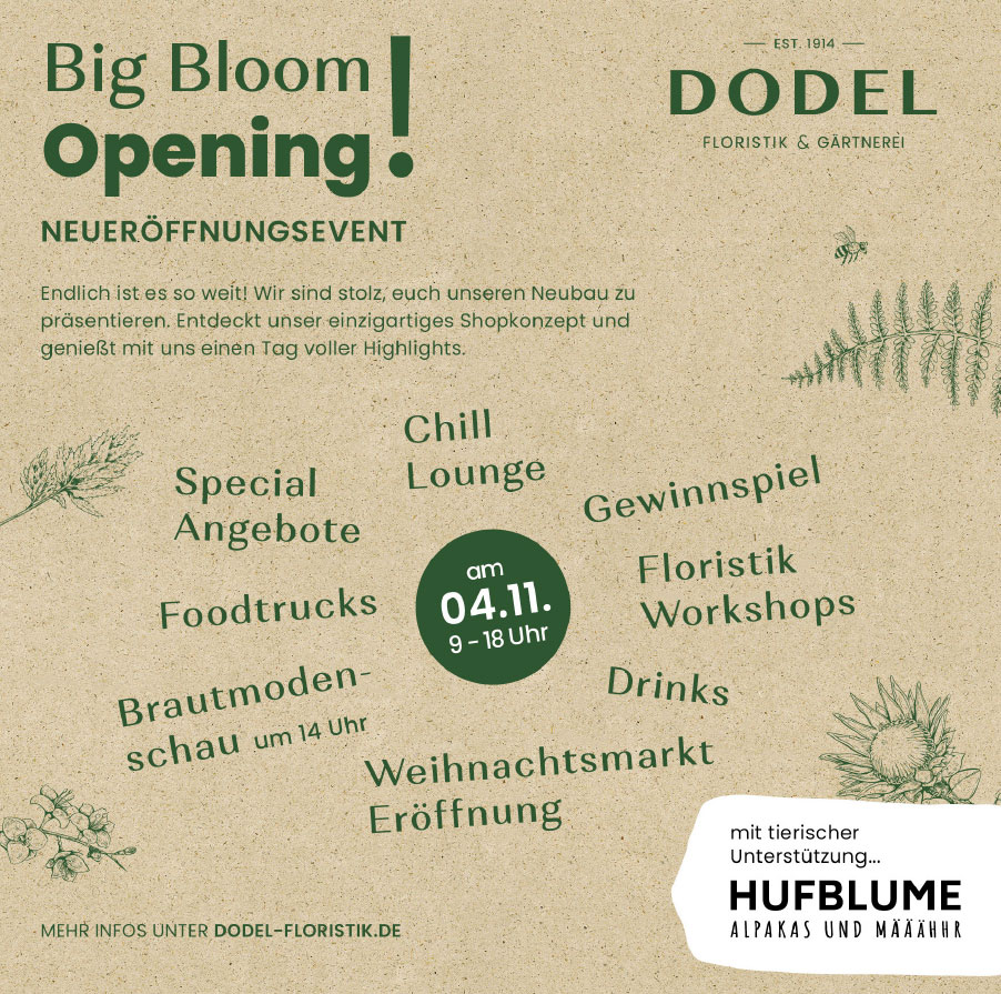 DODEL Big Bloom Opening!